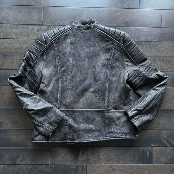 Banana Republic Leather Moto Insulated Jacket - new with tags - Picture 5 of 6